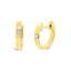 Single Diamond Mini Huggies | 18k Yellow Gold