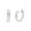Single Diamond Mini Huggies | 18k Yellow Gold