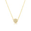Mini Diamond Coin Necklace