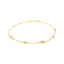 Round and Pear Diamond Bezel Bracelet