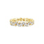 Round & Marquise Diamond Band in 18k Yellow Gold