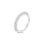 Single Prong Diamond Band in Platinum