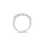 Emerald Diamond Half Eternity Ring In 18k Yellow Gold