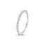 Micro Pave Diamond Band 1.8mm Platinum