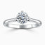 Round Brilliant Compass Design Engagement Ring