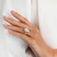 Elara Pear Halo in Platinum