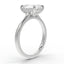 The Mira Hidden Halo | Emerald Cut