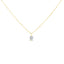 Floating Mini Diamond Necklace | 0.10ct | 18k Yellow Gold