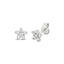 Daisy Diamond Studs In 18k White Gold