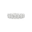 Oval Diamonds Half Eternity Ring In 18k Yellow Gold