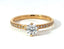 Round Brilliant Cut Compass Design Engagement Ring