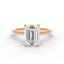 The Mira Hidden Halo | Emerald Cut