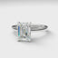 The Mira Hidden Halo | Emerald Cut