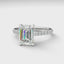 The Mira Pave | Emerald Cut